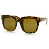 Womens Oversize Bold Frame Modern Horned Rim Fashion Sunglasses 9301