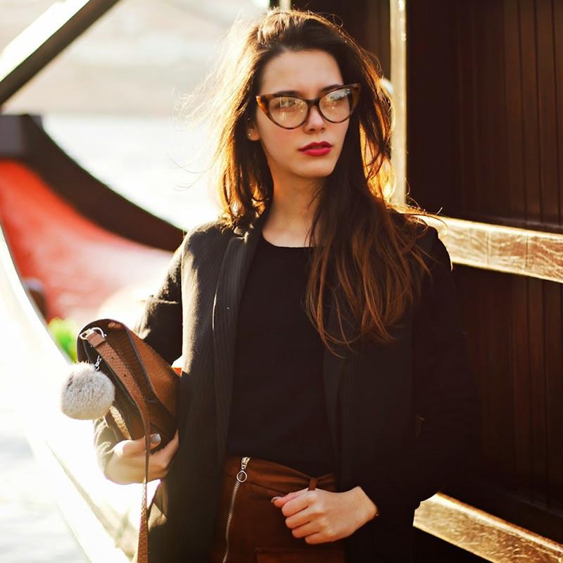 Gafas de lentes transparentes Vintage Mod Fashion Cat Eye de los años 50 8435