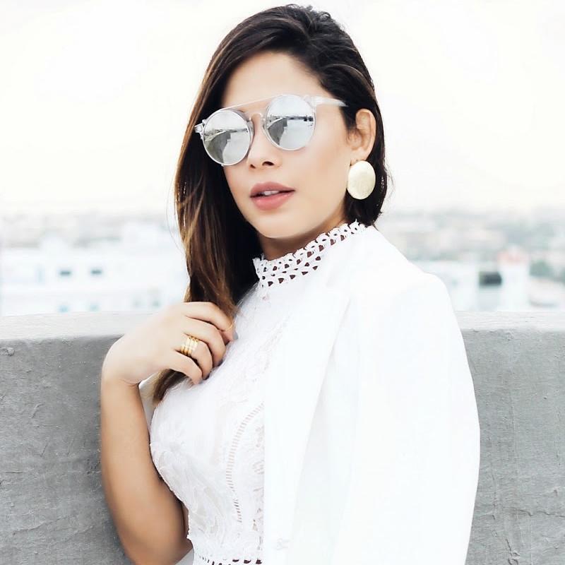 Clear White Silver Mirror