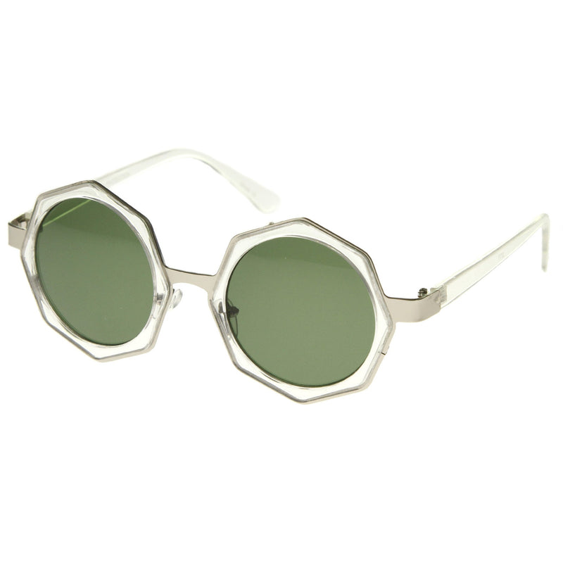 Clear Silver Green