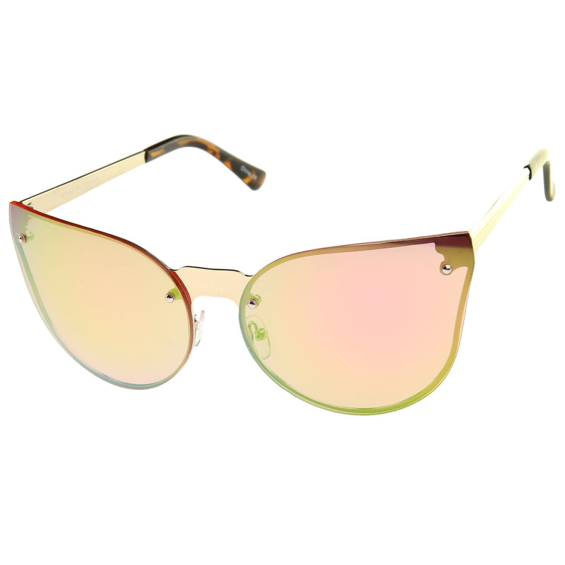 Gold Pink Green Mirror