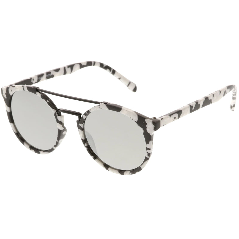 Marble Black Silver Mirror