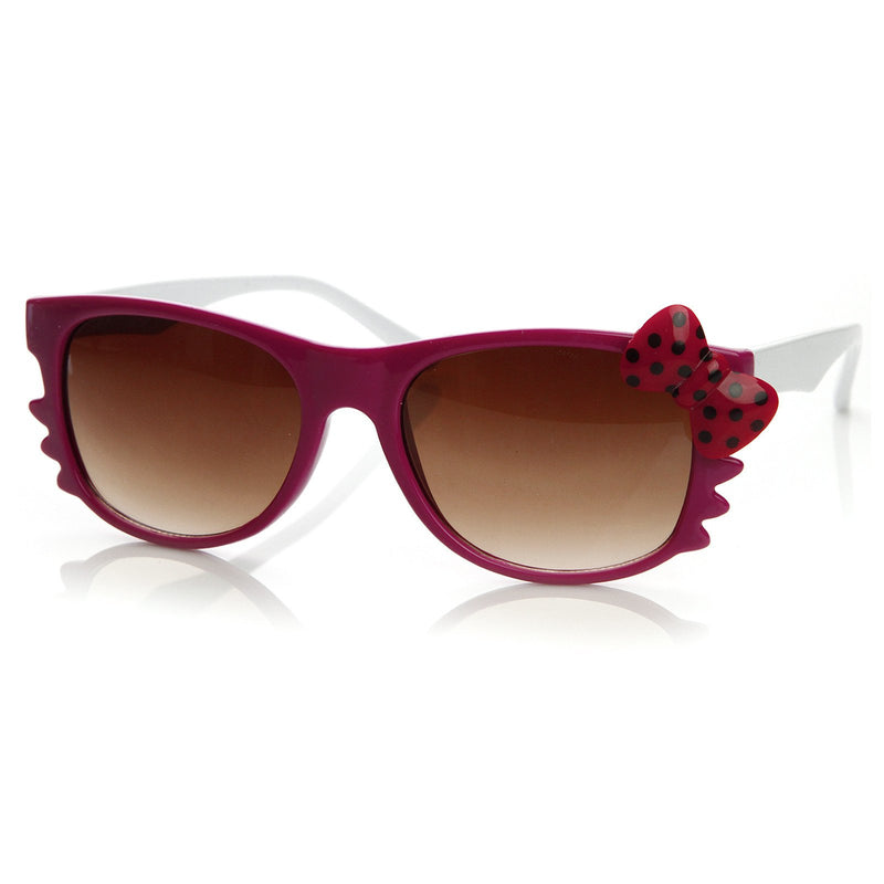 Pink-White Red Bow