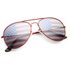 Party Independence Day USA Flag Aviator Sunglasses 8954