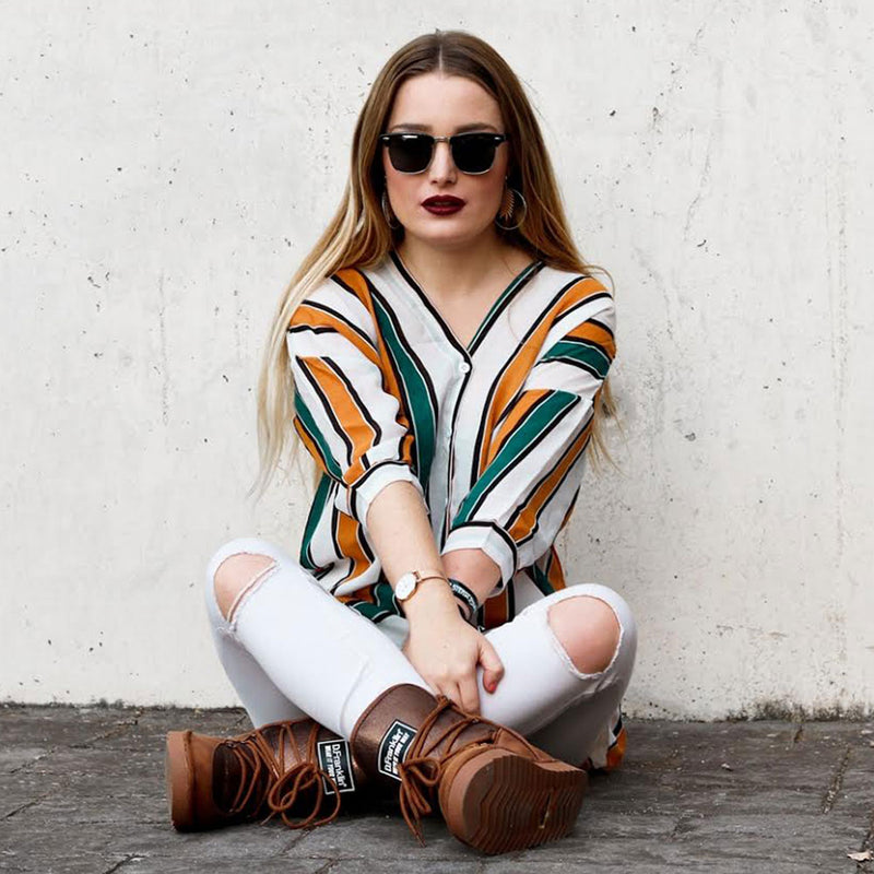 Gafas de sol con lentes polarizadas y borde con cuernos de media montura Indie 2936