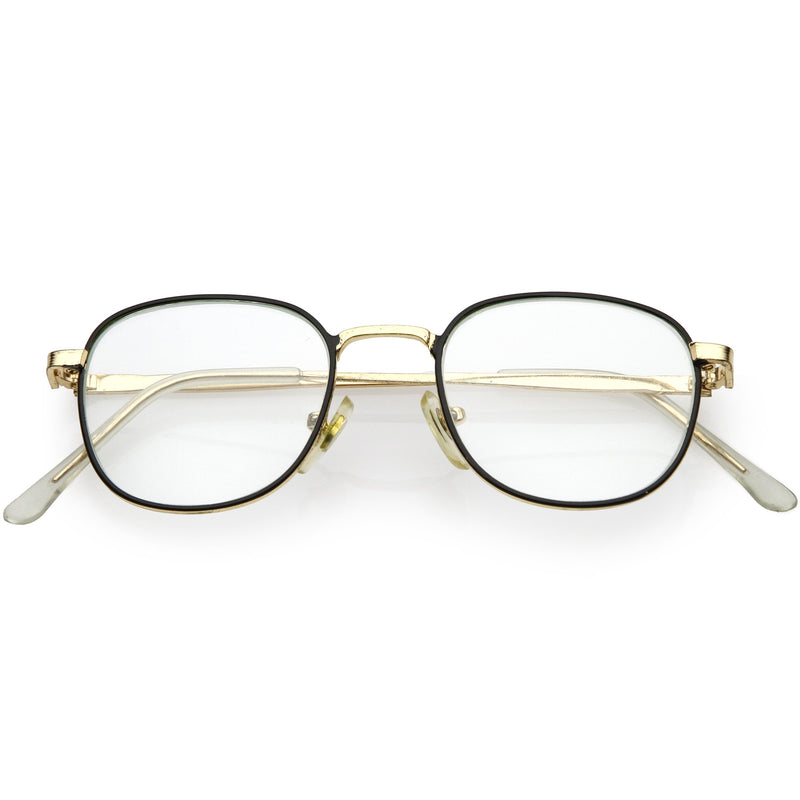 Gafas con lentes transparentes cuadradas True Vintage Dapper C718