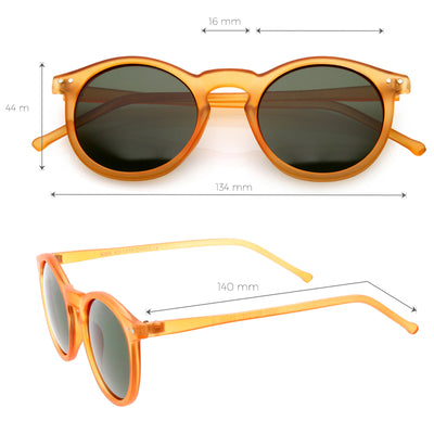 1920's P3 Dapper Vintage Inspired Round Sunglasses 8637