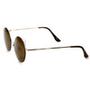 Women's Thin Laser Cut Metal Circle Cat Eye Sunglasses 9174