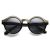Women's Designer Two Tone Round Sunglasses 8606