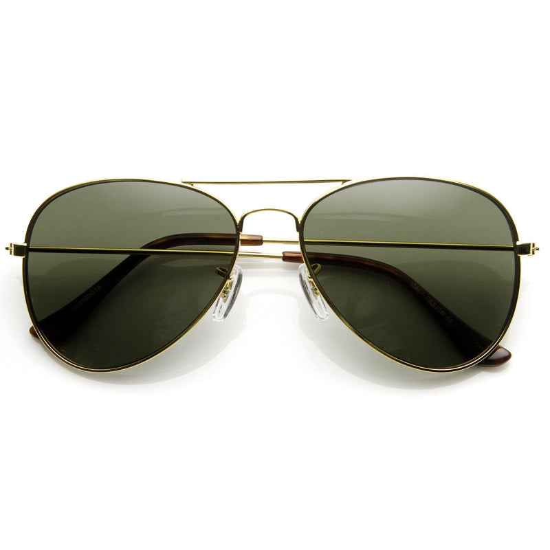 Hollywood 1041 - Gafas de sol de aviador militar de metal para mujer