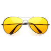Retro Metal Color Tinted Lens Aviator Sunglasses 8405 59mm