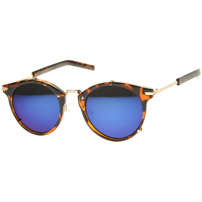 Tortoise Gold Blue Mirror