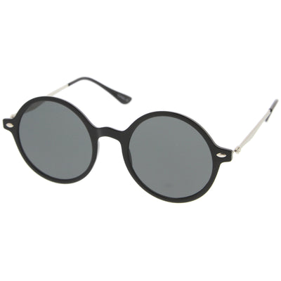 Vintage Dapper Round Flat Lens Sunglasses A745