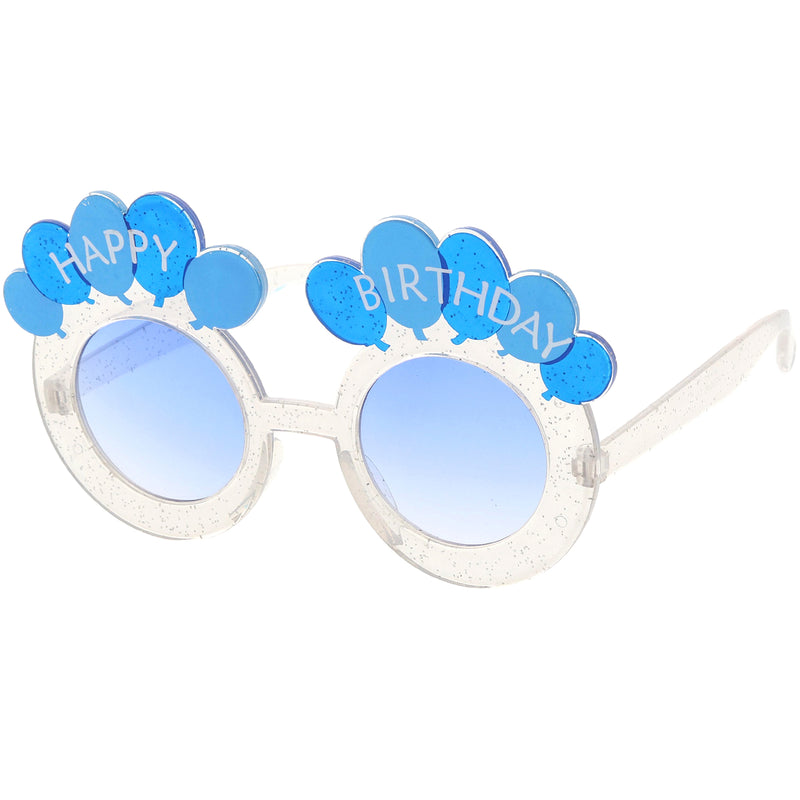 Novedad, gafas de sol redondas con globos para fiesta de feliz cumpleaños C169