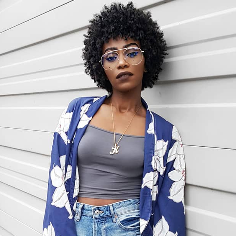 Gafas retro modernas con lentes planas transparentes en forma de lágrima de 58 mm C451