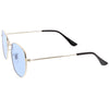 Retro 90's Geometric Hexagon Color Tinted Lens Sunglasses C454