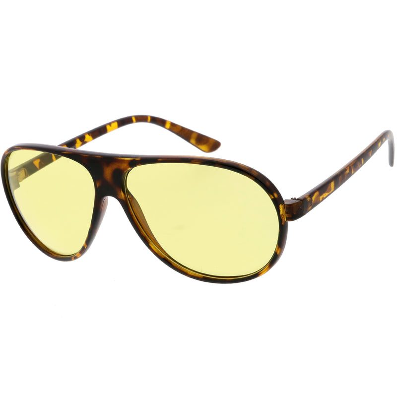 Gafas de sol estilo aviador con lentes filtrantes de luz azul retro de gran tamaño de los años 80 C699