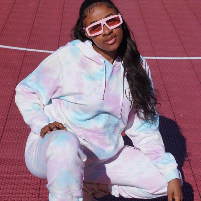 Gafas de sol teñidas de color con lentes planas rectangulares modernas y retro C747