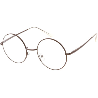 Vintage Lennon Inspired Clear Lens Round Frame Glasses 9222