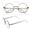 Vintage Lennon Inspired Clear Lens Round Frame Glasses 9222
