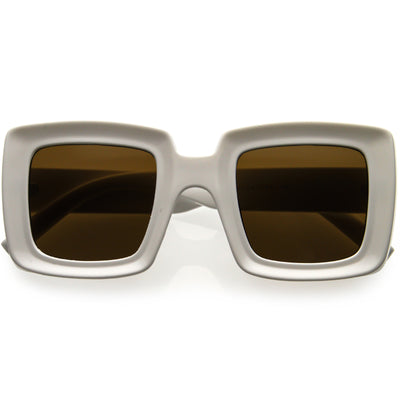 High Fashion 70s Inspired Chunky Square Sunglasses D110