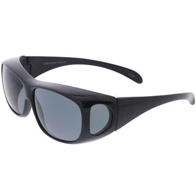 Sporty Full Wrap Around Protection Polarized Lens Sunglasses Goggles D190