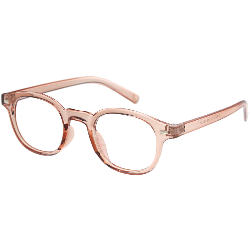 Gafas filtrantes de luz azul, redondas, ligeras y pequeñas, para uso diario, D195