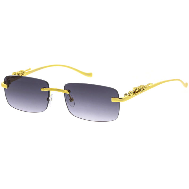Jaguar Fashion Gafas de sol cuadradas pequeñas con detalle chapado en oro D216