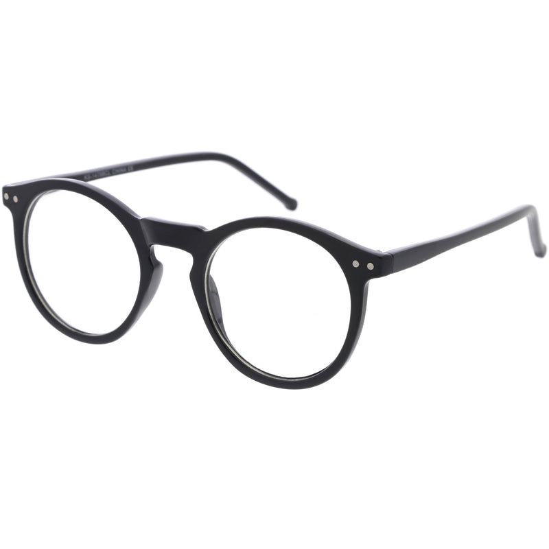 Gafas redondas transparentes con bloqueo de luz azul en forma de P3 retro D280