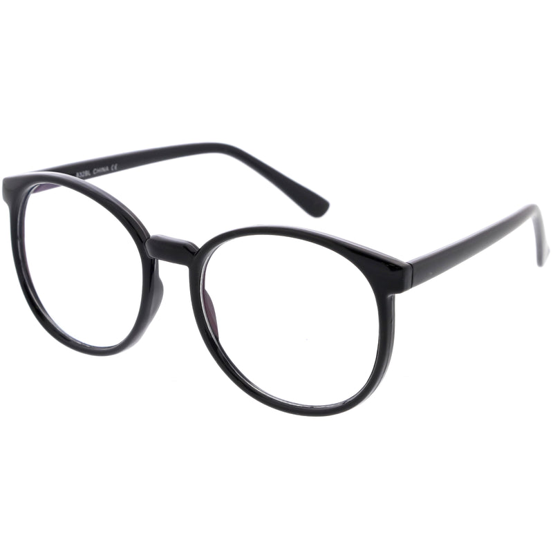 Vintage Dapper Clear Round Blue Light Gafas D284