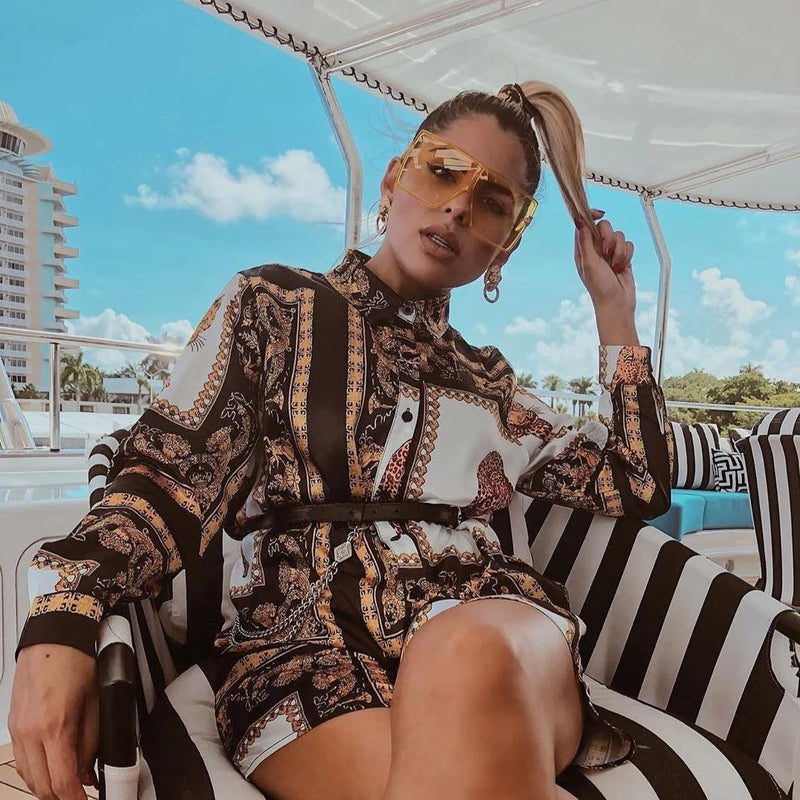 Gafas de sol cuadradas de tono de color de festival de gran tamaño para mujer C581