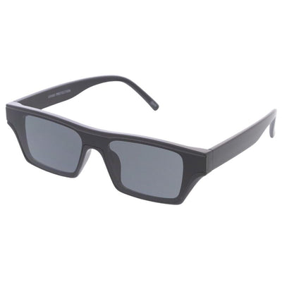 Retro Rectangle Wide Cateye Monolens Sunglasses D326