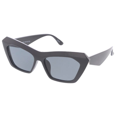 Thich Frame Geometric Cateye Sunglasses D321