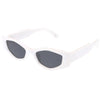 Chunky Frame Geometric Cateye Sunglasses D327