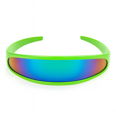 Retro Futuristic 1980's Disco Wrap Around Space Sunglasses 8964