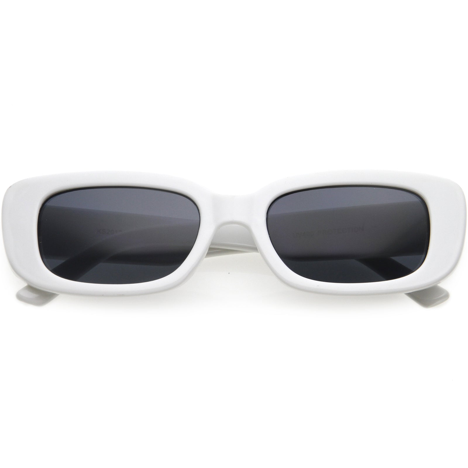 Wide Retro Rectangle Vintage Square Sunglasses D179