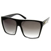 Oversize Square Retro Block Hipster Sunglasses 9259