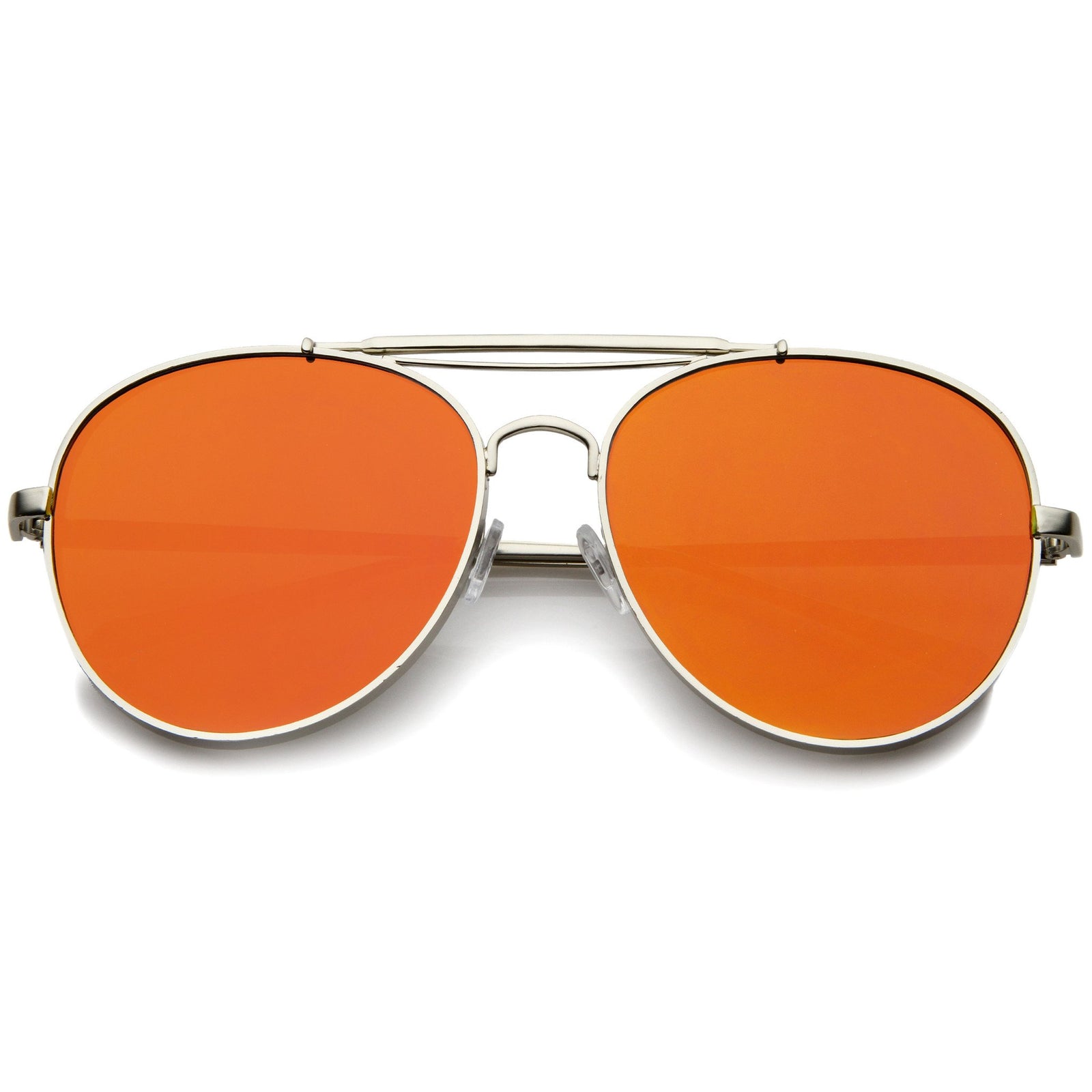 Silver Orange Mirror