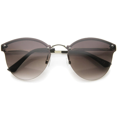 Lightweight Rimless Metal Horned Rim Sunglasses A215