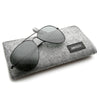 Soft Felt zeroUV Slim Zipper Sunglasses Case A550