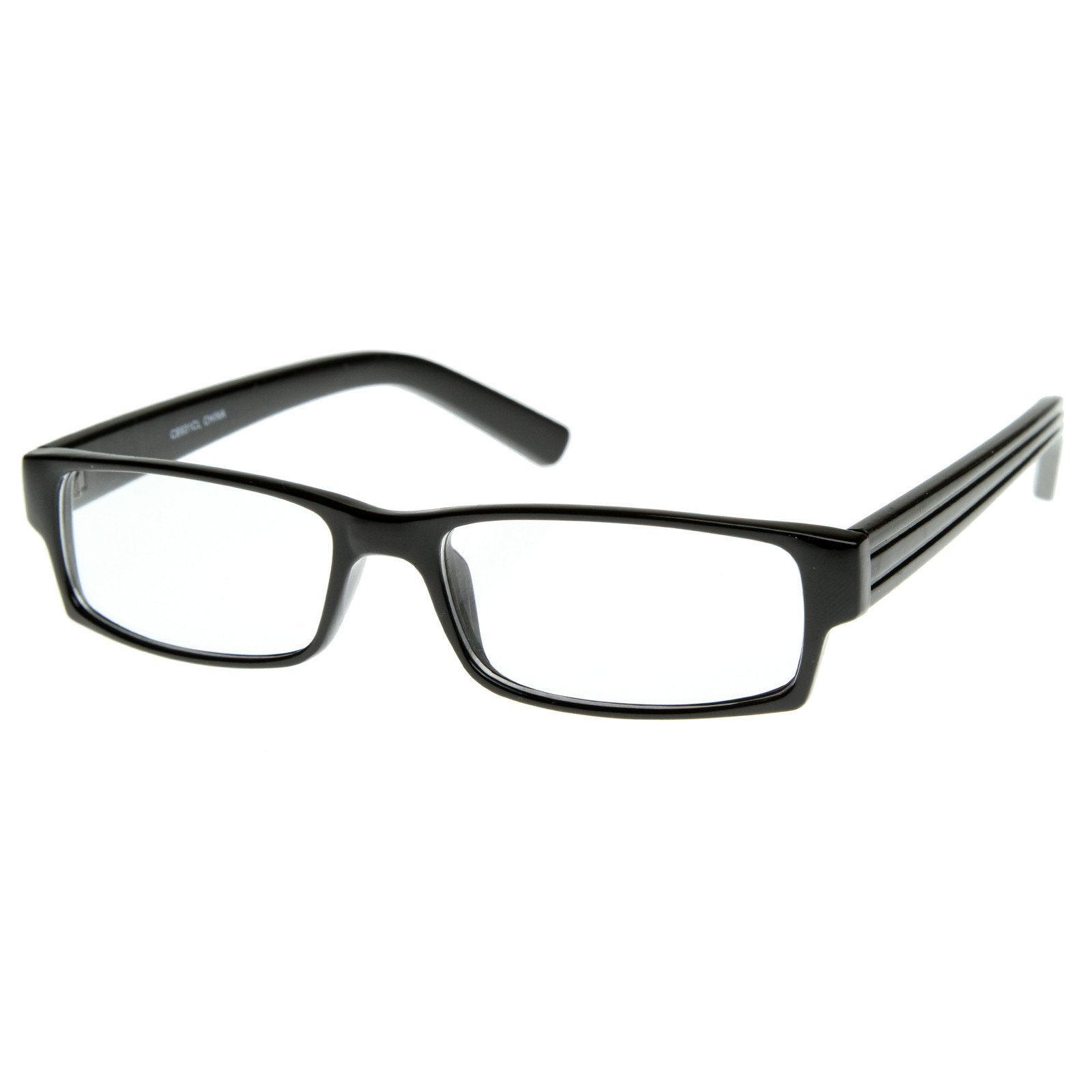 Classic Thin Rectangle Clear Lens RX Optical Glasses - zeroUV