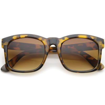 Retro Bold Horned Rim Shallow Frame Sunglasses A158
