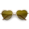 Women's Indie Heart Shape Laser Cut Sunglasses A299