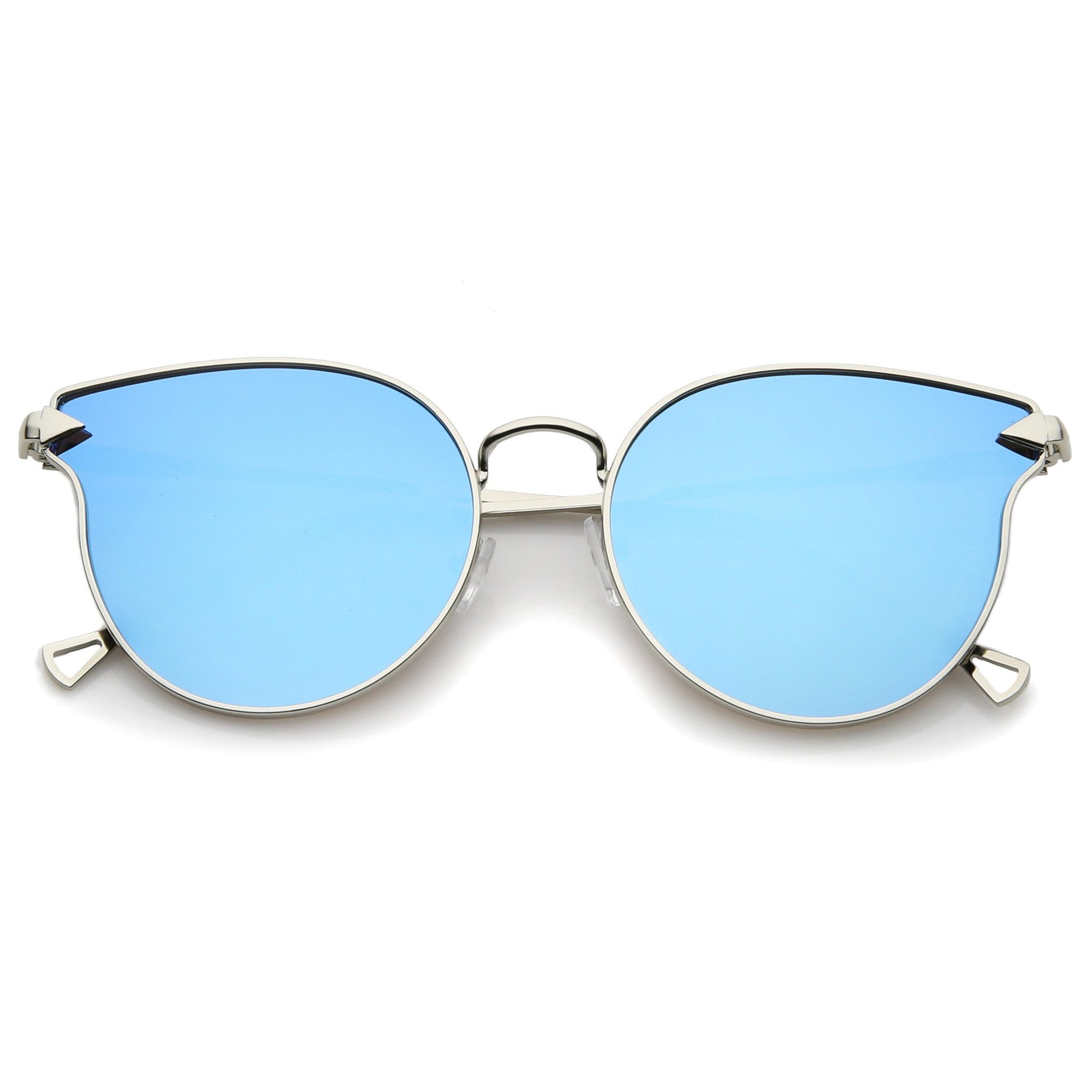 Cat Eye Fashion Sunglasses For Women Men Mirror Lens Chain Charm Glasses  For Summer Beach Party, Uv400 - Temu New Zealand