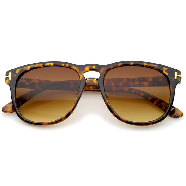 European Dapper Horned Rim Sunglasses - zeroUV
