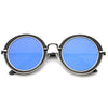 Retro Modern Flat Lens Oval Outline Sunglasses A484