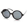 Retro Sleek Large Round Fashion Sunglasses 8704