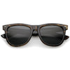 Classic Large Polarized Lens Horned Rim Sunglasses 6105
