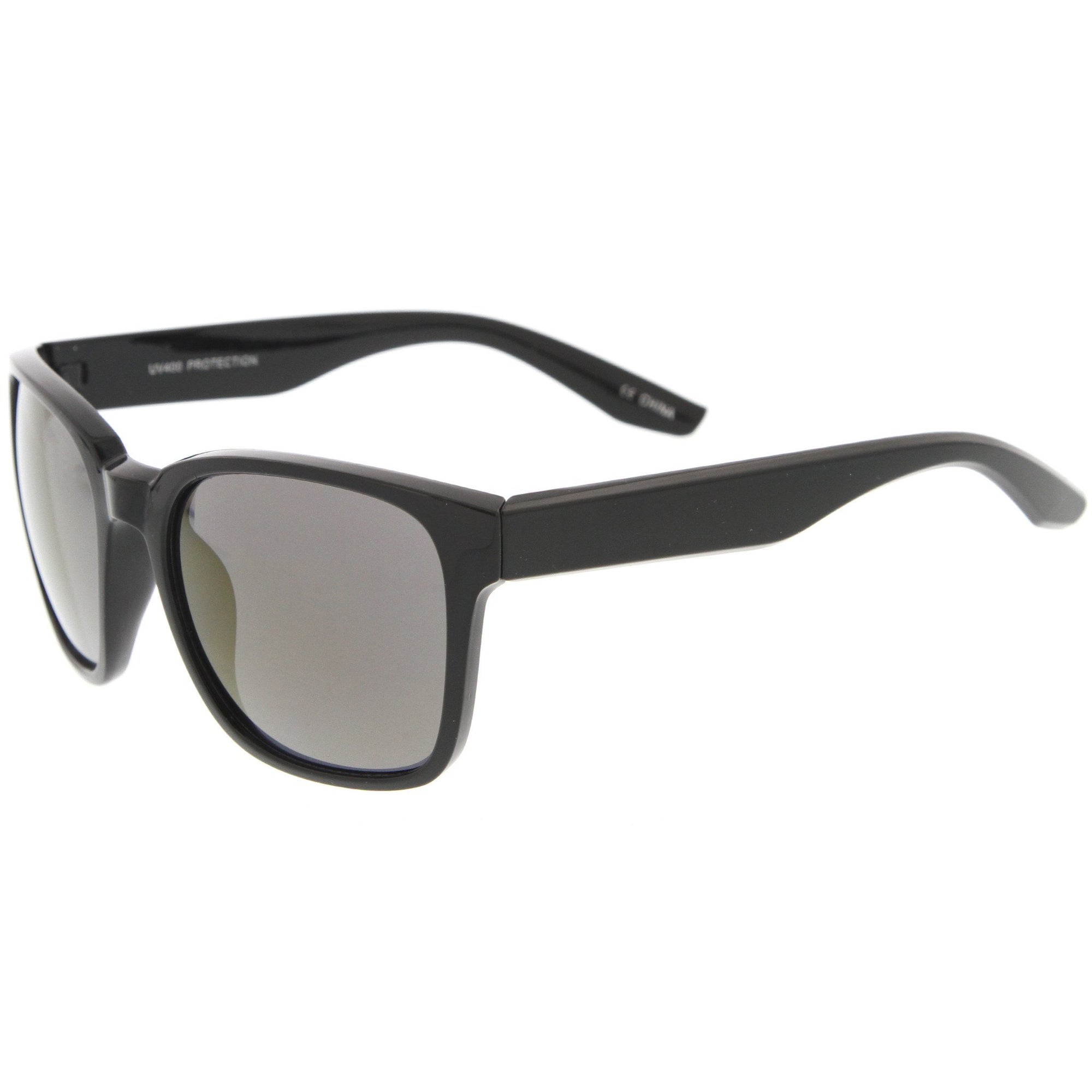 Men's Oversize Action Sports Flash Lens Aviator Sunglasses - zeroUV