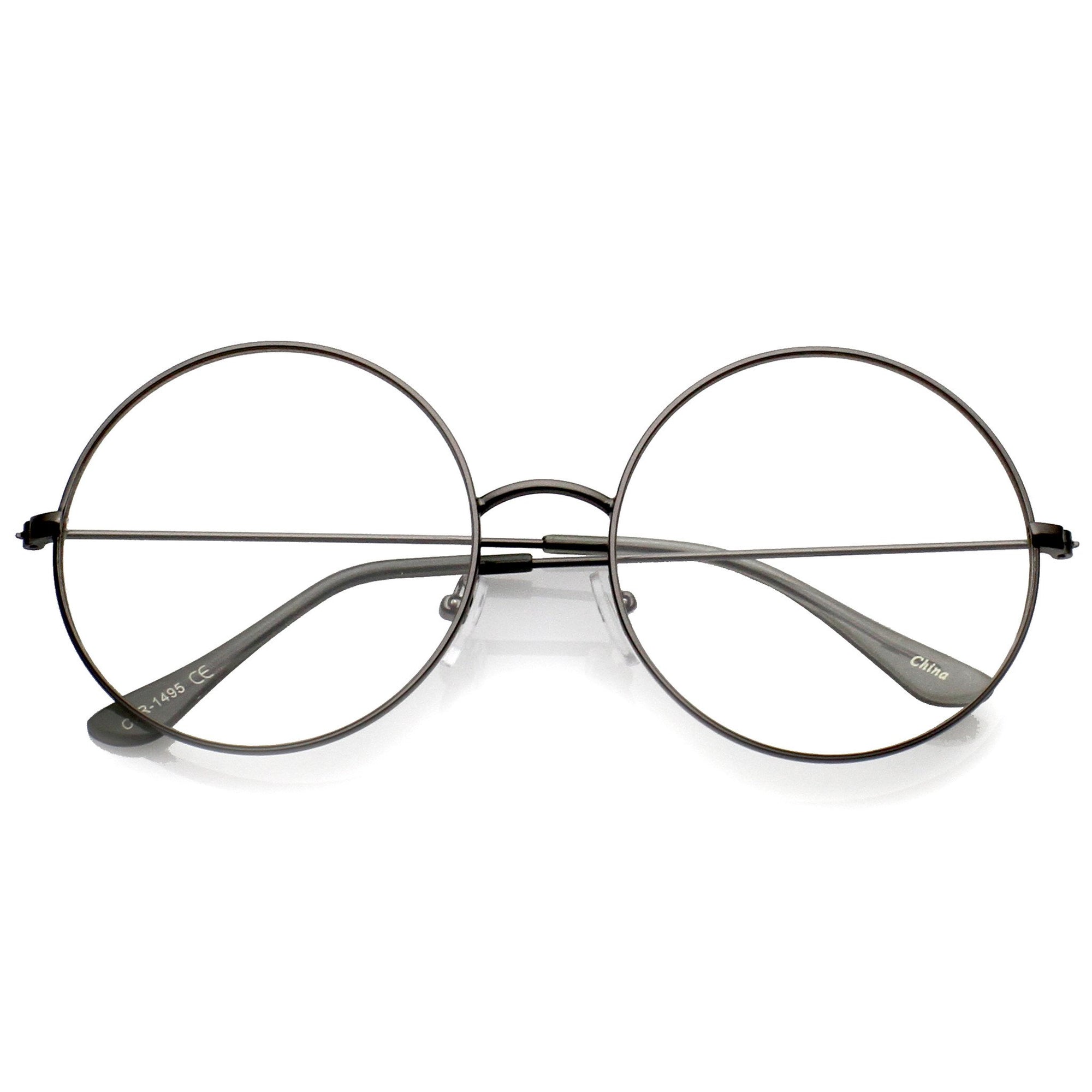 Modern Slim Round Clear Lens Dapper Glasses - zeroUV